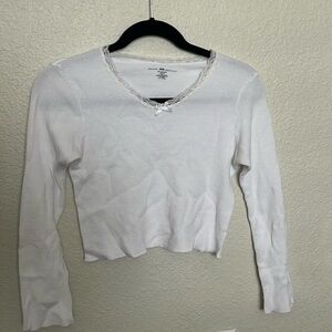 waffle knit brandy long sleeve